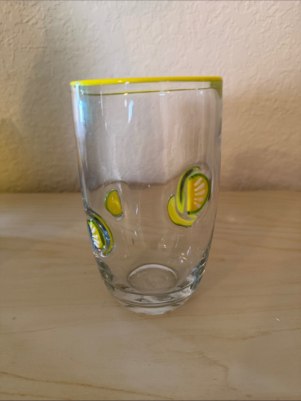 🍋 Artland Lemon Collection Highball Handmade Glass Drinkware